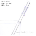 custom Borosilicate colored straws glass drinking straws